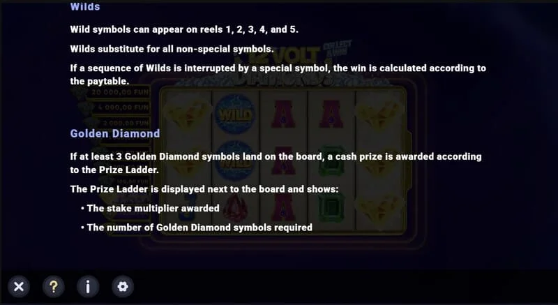 12 Volt Diamonds — Wild un apmaksāto simbolu kopums režģī